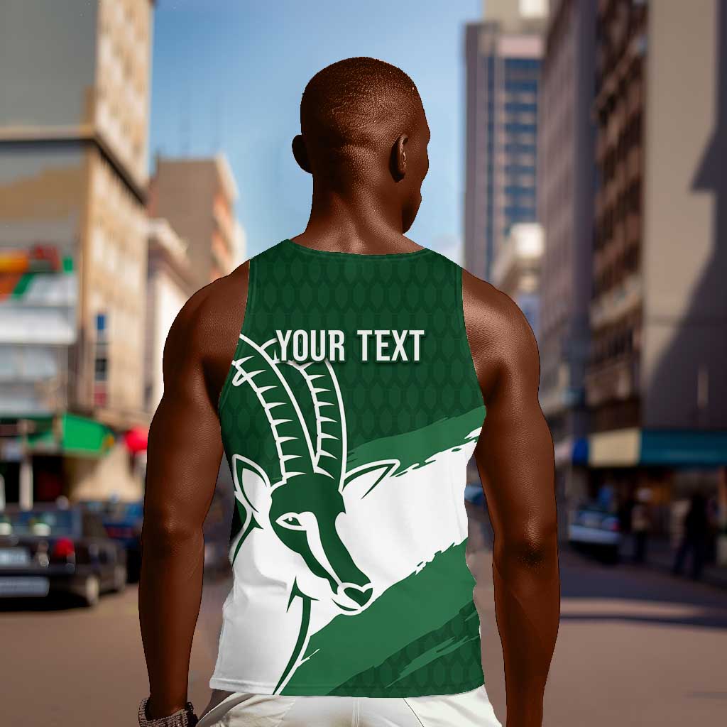 Zimbabwe Rugby Personalized Grunge Men Tank Top Go Sables - African Pride