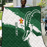Zimbabwe Rugby Personalized Grunge Quilt Go Sables - African Pride