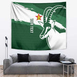 Zimbabwe Rugby Personalized Grunge Tapestry Go Sables - African Pride