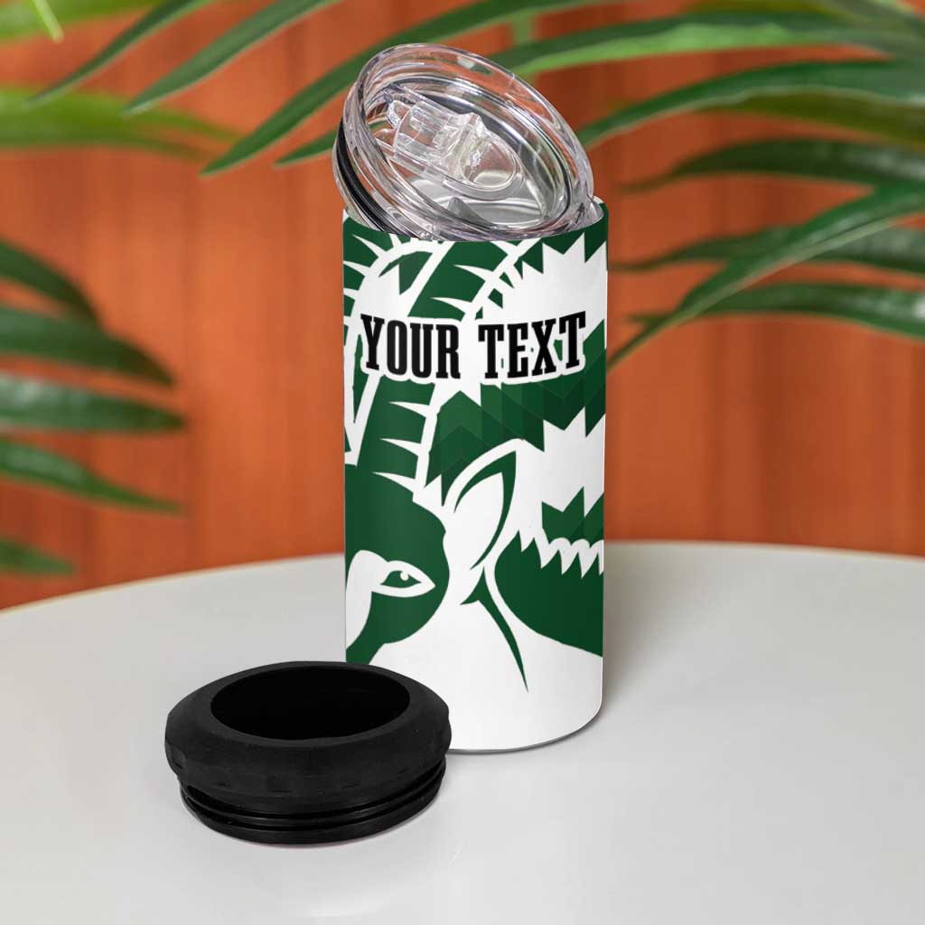 Zimbabwe Rugby The Sables Personalized 4 in 1 Can Cooler Tumbler Retro Jersey Inspired - African Pride