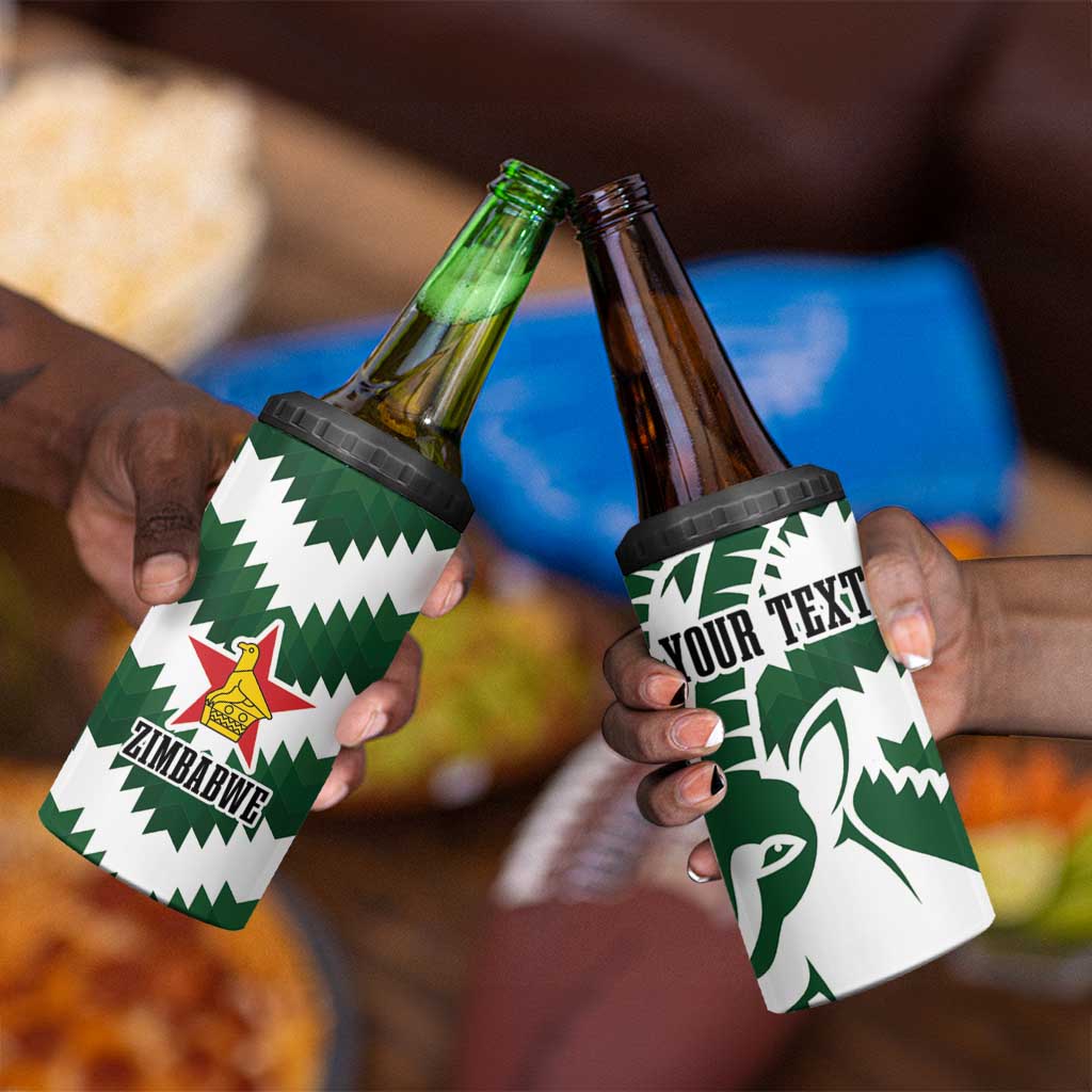 Zimbabwe Rugby The Sables Personalized 4 in 1 Can Cooler Tumbler Retro Jersey Inspired - African Pride