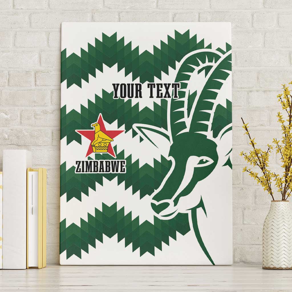 Zimbabwe Rugby The Sables Personalized Canvas Wall Art Retro Jersey Inspired - African Pride