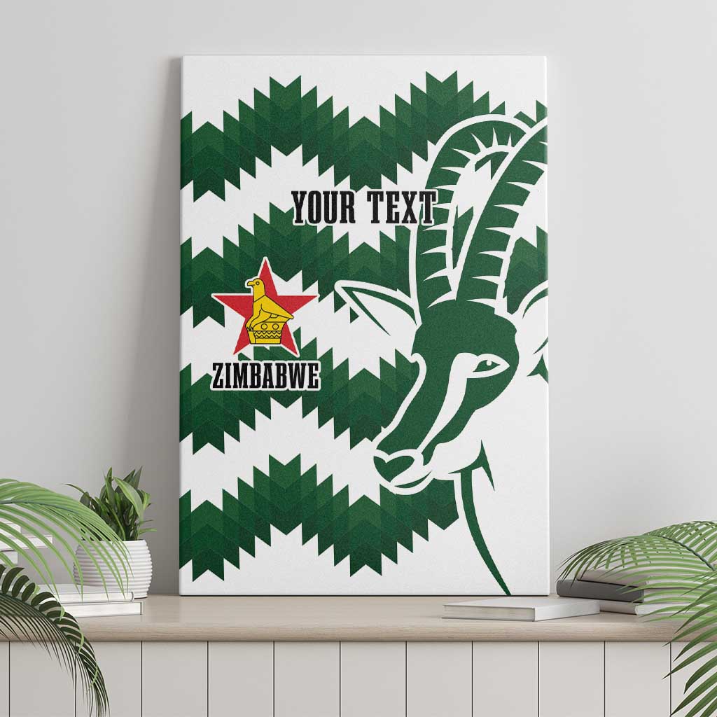 Zimbabwe Rugby The Sables Personalized Canvas Wall Art Retro Jersey Inspired - African Pride