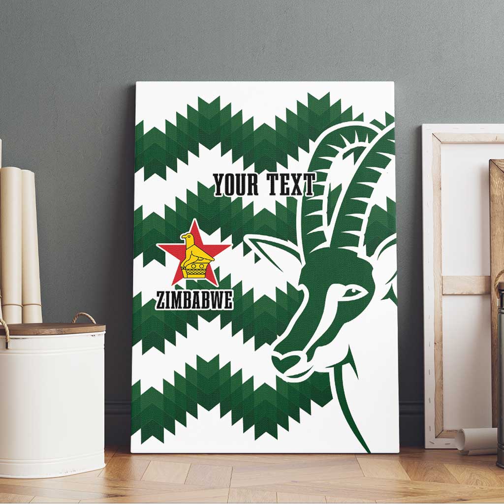 Zimbabwe Rugby The Sables Personalized Canvas Wall Art Retro Jersey Inspired - African Pride