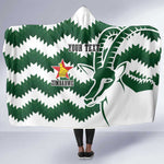 Zimbabwe Rugby The Sables Personalized Hooded Blanket Retro Jersey Inspired - African Pride