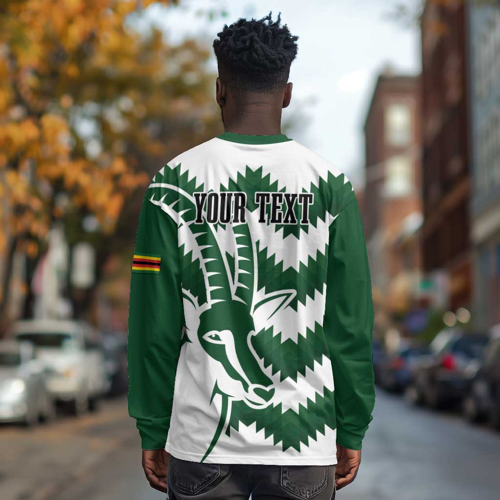 Zimbabwe Rugby The Sables Personalized Long Sleeve Shirt Retro Jersey Inspired - African Pride