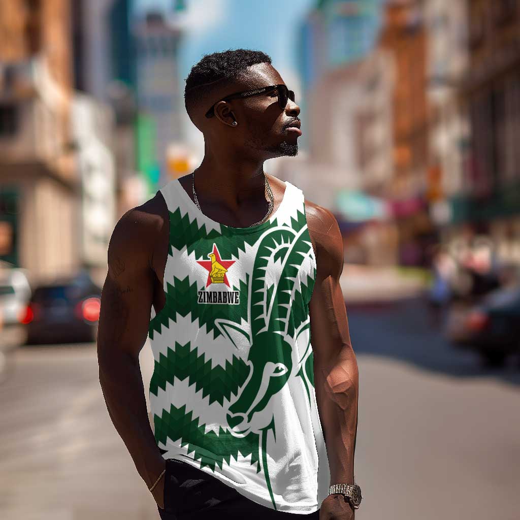 Zimbabwe Rugby The Sables Personalized Men Tank Top Retro Jersey Inspired - African Pride