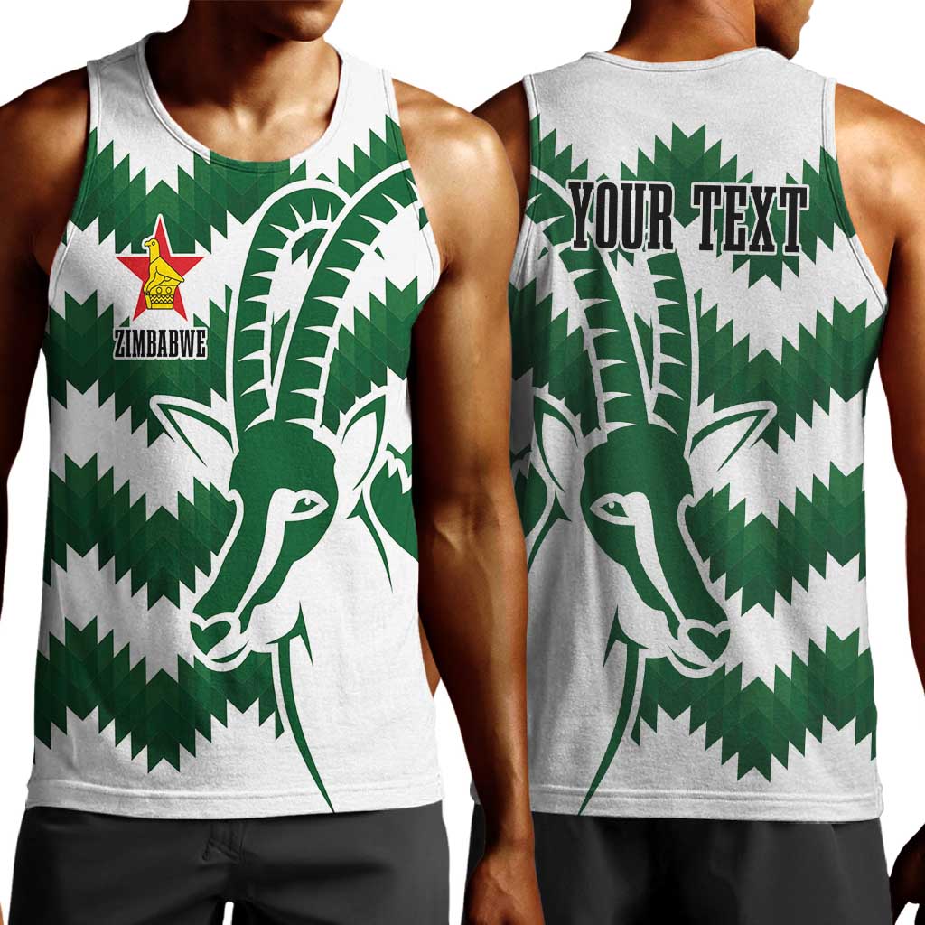Zimbabwe Rugby The Sables Personalized Men Tank Top Retro Jersey Inspired - African Pride