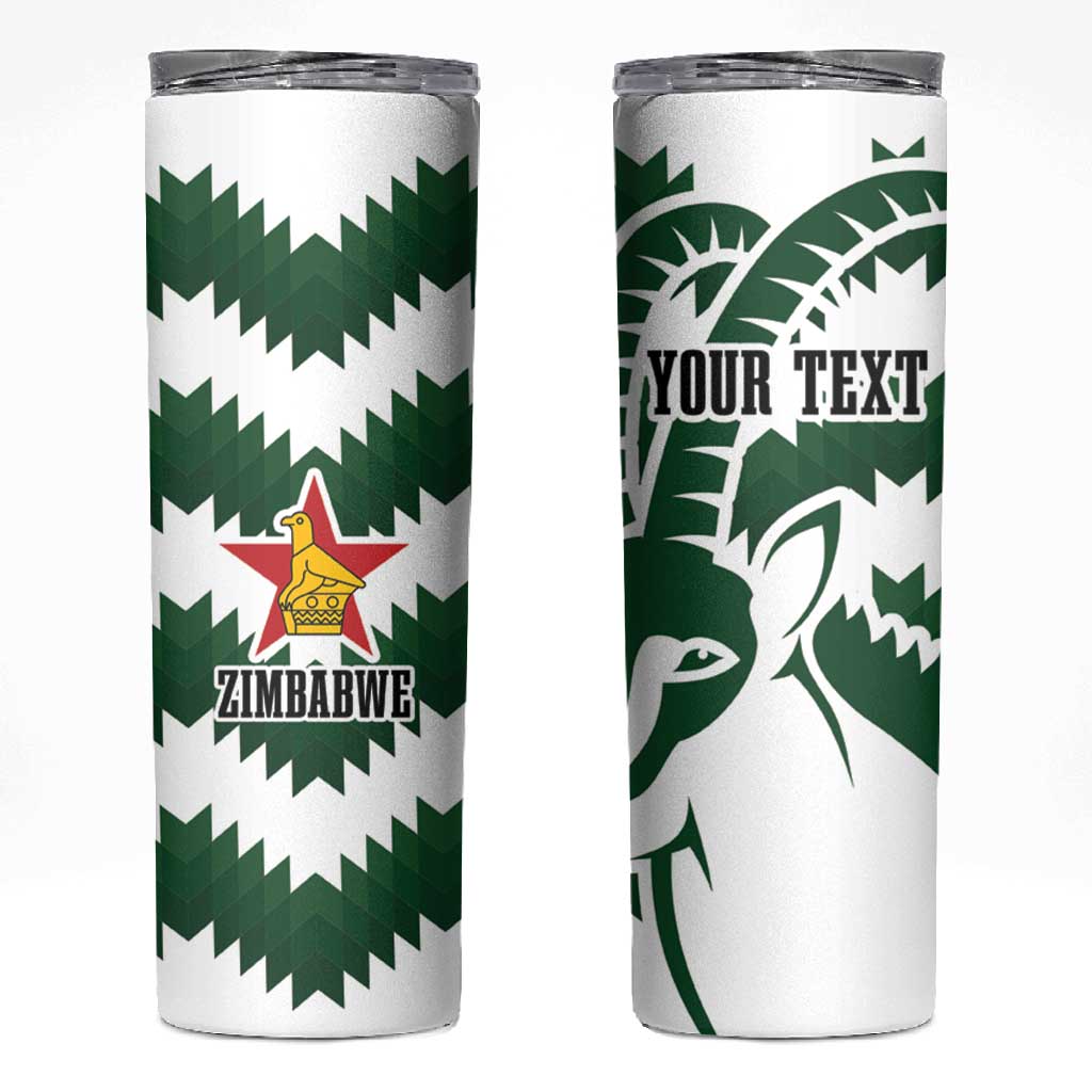 Zimbabwe Rugby The Sables Personalized Skinny Tumbler Retro Jersey Inspired - African Pride