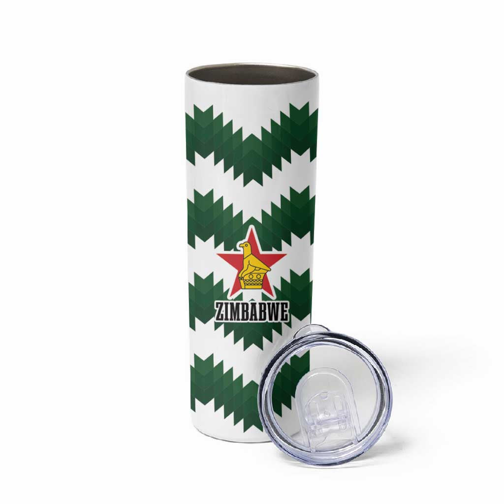 Zimbabwe Rugby The Sables Personalized Skinny Tumbler Retro Jersey Inspired - African Pride