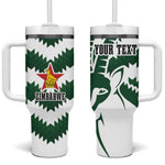 Zimbabwe Rugby The Sables Personalized Tumbler With Handle Retro Jersey Inspired - African Pride