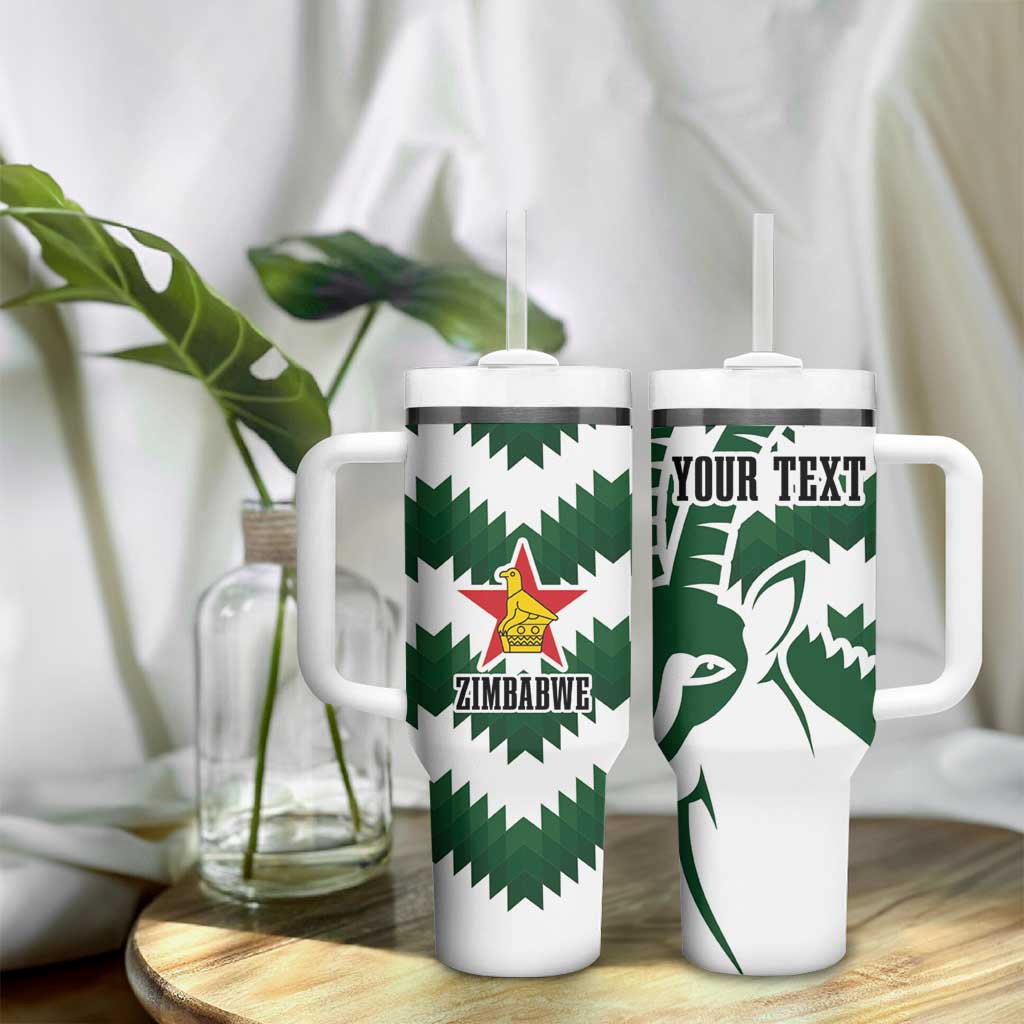 Zimbabwe Rugby The Sables Personalized Tumbler With Handle Retro Jersey Inspired - African Pride