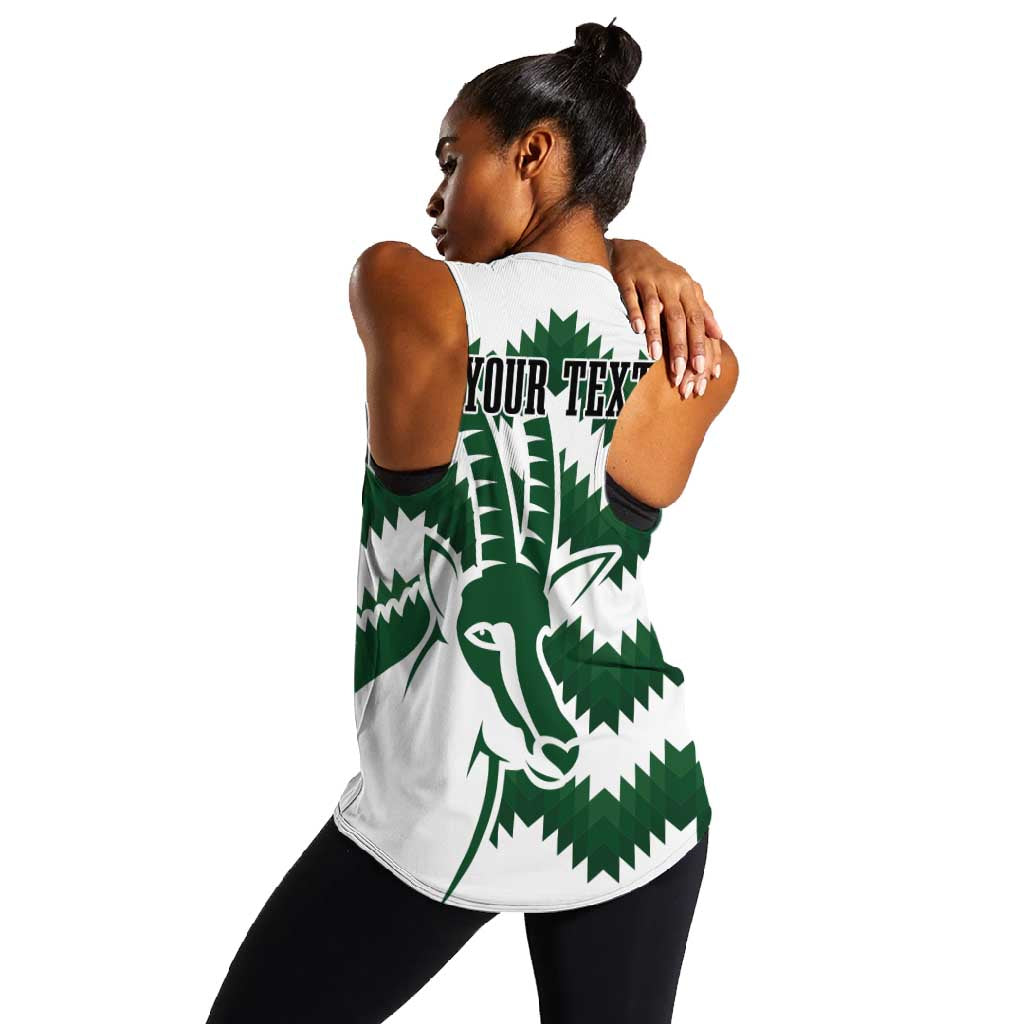 Zimbabwe Rugby The Sables Personalized Women Racerback Tank Retro Jersey Inspired - African Pride