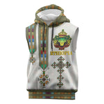 Personalized Ethiopia Lion Of Judah Sleeveless Hoodie Tibeb Style - African Pride