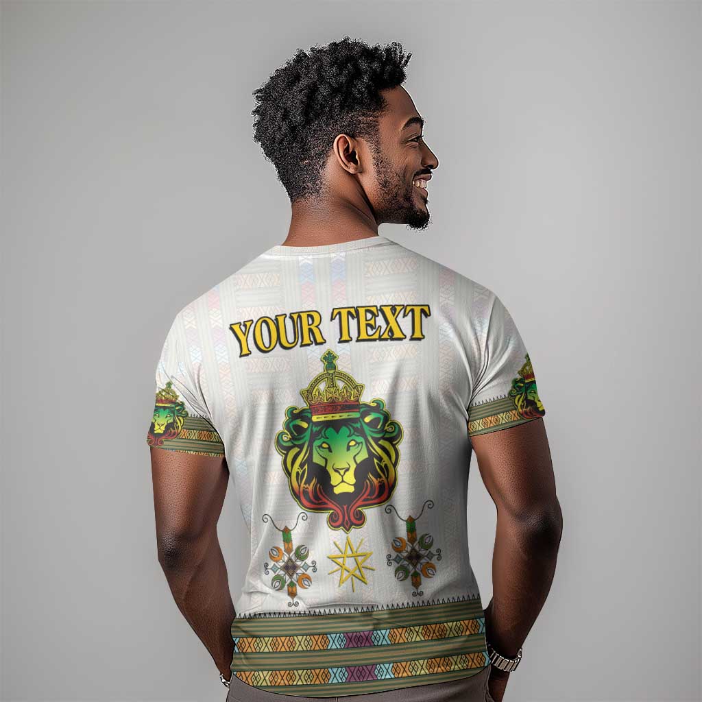Personalized Ethiopia Lion Of Judah T shirt Tibeb Style