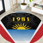 Afro-Antiguans and Barbudans 1981 Round Carpet Each Endeavouring All Achieving