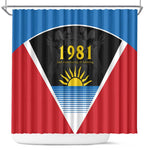 Afro-Antiguans and Barbudans 1981 Shower Curtain Each Endeavouring All Achieving
