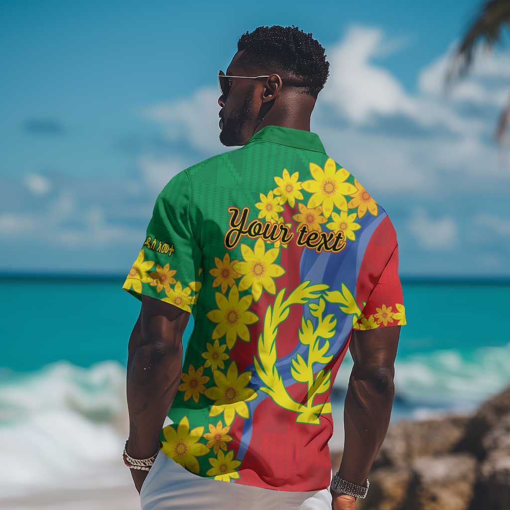 Afro Eritrea New Year Personalized Hawaiian Shirt Enkutatash Adey Abeba Flower Art