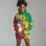 Afro Eritrea New Year Personalized Hoodie Dress Enkutatash Adey Abeba Flower Art