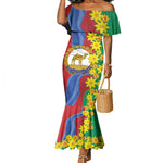 Afro Eritrea New Year Personalized Mermaid Dress Enkutatash Adey Abeba Flower Art