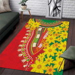 Afro Ethiopian New Year Area Rug Enkutatash Adey Abeba Flower Art