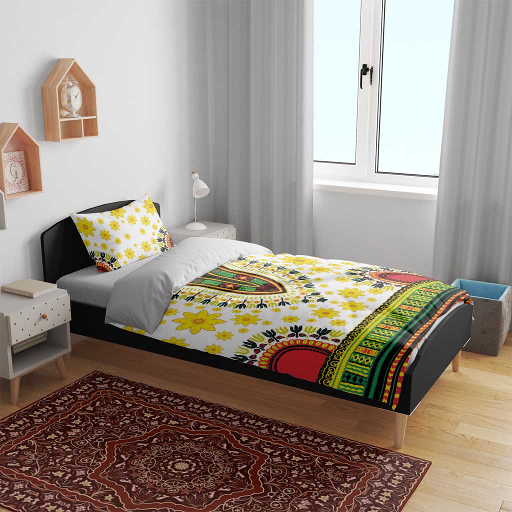 Afro Enkutatash Dashiki and Adey Abeba Bedding Set