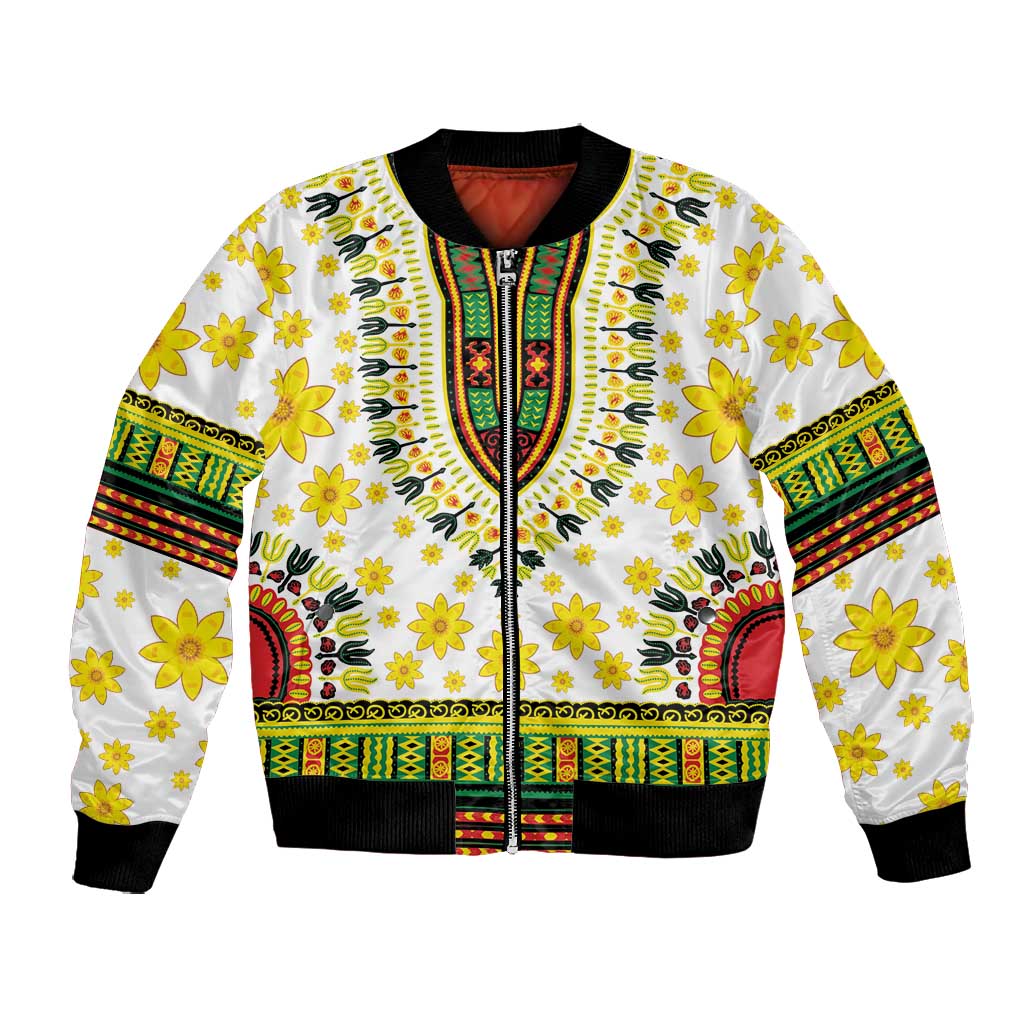 Afro Enkutatash Dashiki and Adey Abeba Bomber Jacket