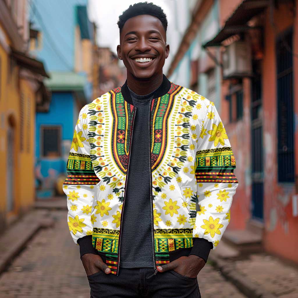 Afro Enkutatash Dashiki and Adey Abeba Bomber Jacket