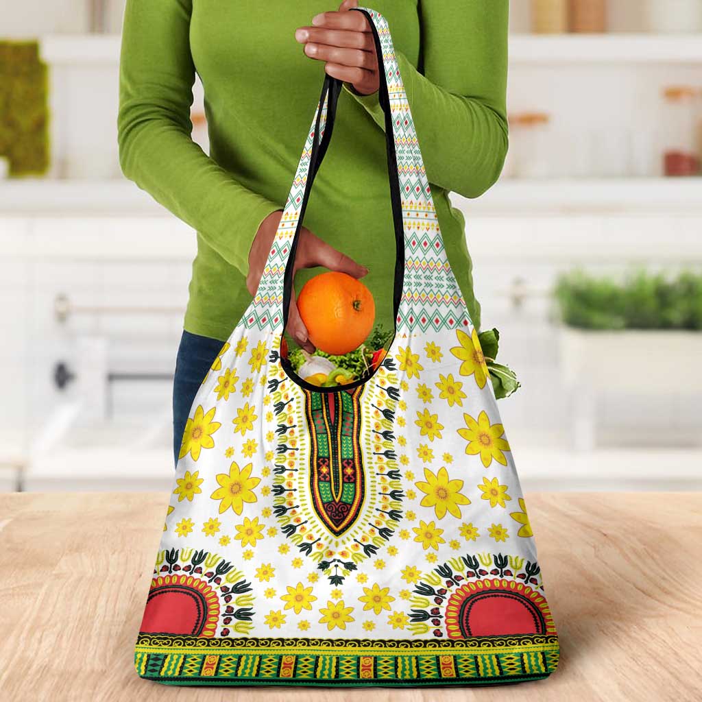 Afro Enkutatash Dashiki and Adey Abeba Grocery Bag