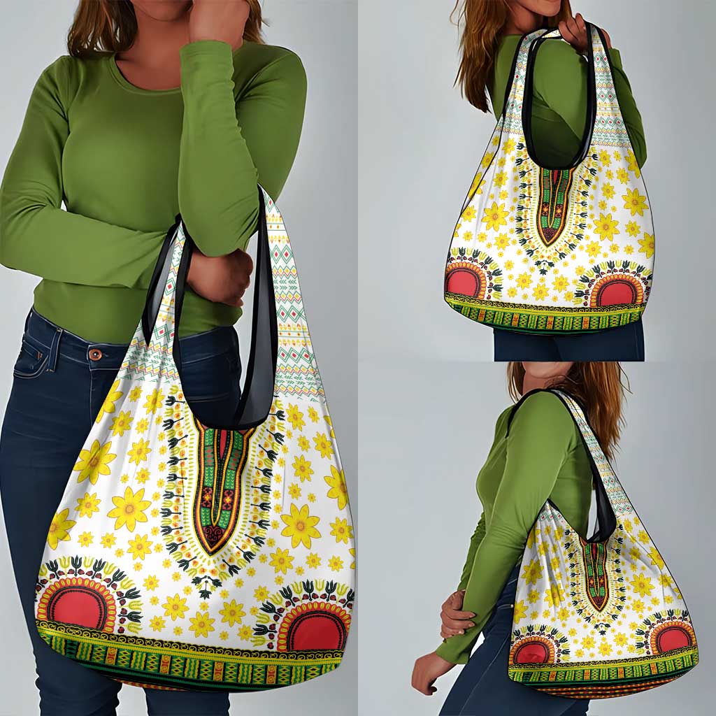 Afro Enkutatash Dashiki and Adey Abeba Grocery Bag