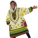 Afro Enkutatash Dashiki and Adey Abeba KId Wearable Blanket Hoodie