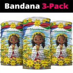 Happy Enkutatash Eritrea Personalized Neck Gaiter Beautiful Afro Girl Adey Abeba Flower LT9