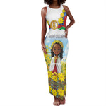 Happy Enkutatash Eritrea Personalized Tank Maxi Dress Beautiful Afro Girl Adey Abeba Flower