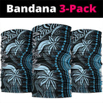 Polynesia Mixed African Dashiki Neck Gaiter Afro-pacific Culture - Blue LT9