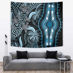 Polynesia Mixed African Dashiki Tapestry Afro-pacific Culture - Blue
