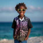 Polynesia Mixed African Dashiki Kid Hawaiian Shirt Afro-pacific Culture - Pastel