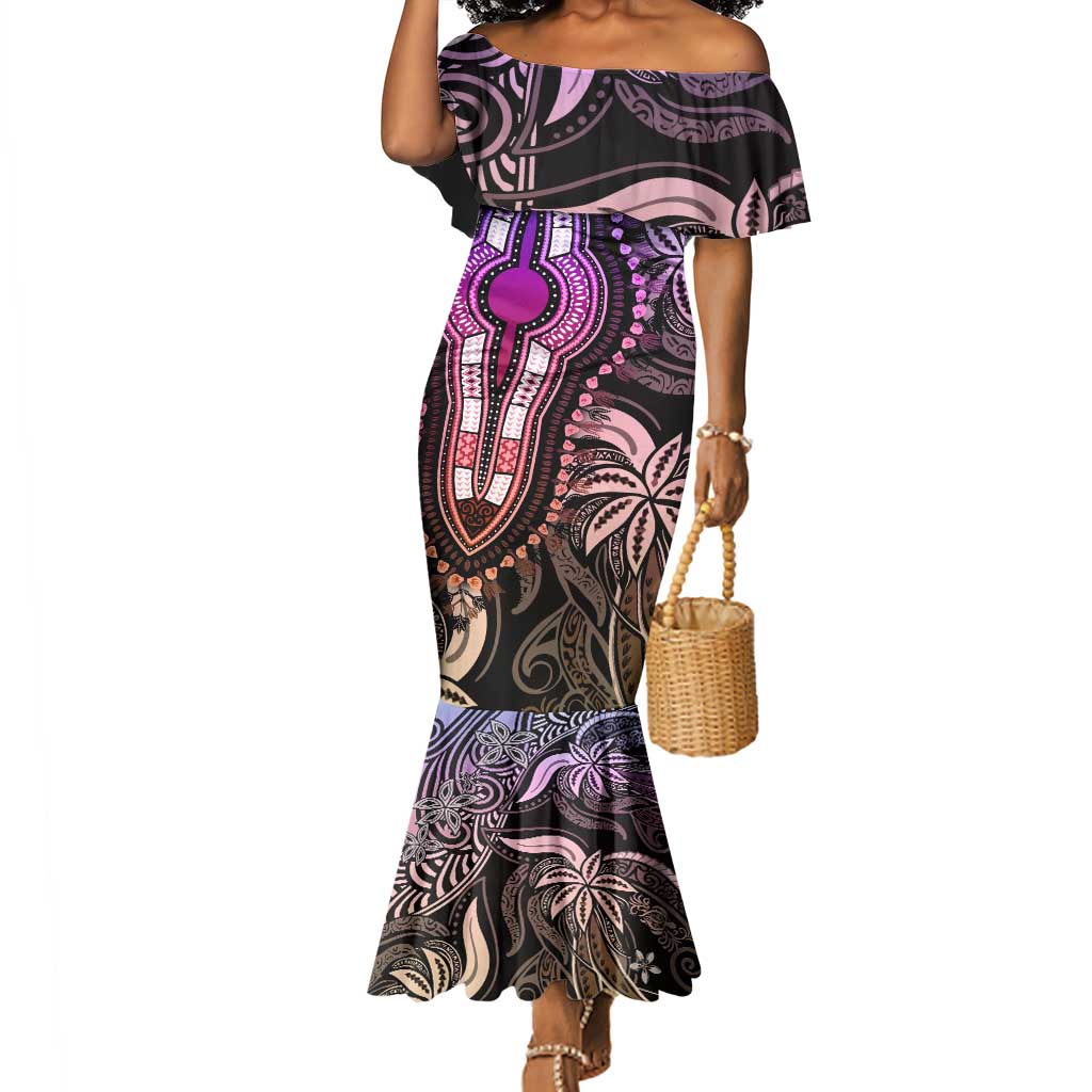 Polynesia Mixed African Dashiki Women Polo Shirt Afro-pacific Culture - Gold LT9 main image 0