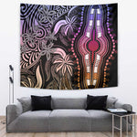Polynesia Mixed African Dashiki Tapestry Afro-pacific Culture - Pastel