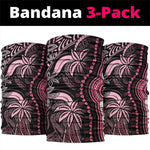 Polynesia Mixed African Dashiki Neck Gaiter Afro-pacific Culture - Pink LT9