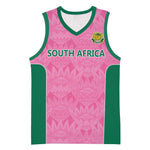 Pink South Africa Cricket Custom Basketball Jersey African King Proteas Be Way Pink - African Pride