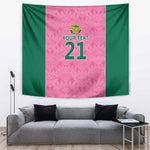 Pink South Africa Cricket Custom Tapestry African King Proteas Be Way Pink