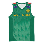 South Africa Cricket Custom Basketball Jersey African King Proteas Green - African Pride