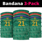 South Africa Cricket Custom Neck Gaiter African King Proteas Green LT9