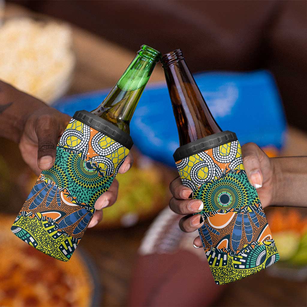 Africa Tribal Mixed Pattern 4 in 1 Can Cooler Tumbler - African Pride