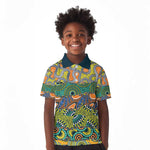 Africa Tribal Mixed Pattern Kid Polo Shirt - African Pride