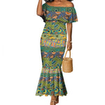 Africa Tribal Mixed Pattern Mermaid Dress - African Pride