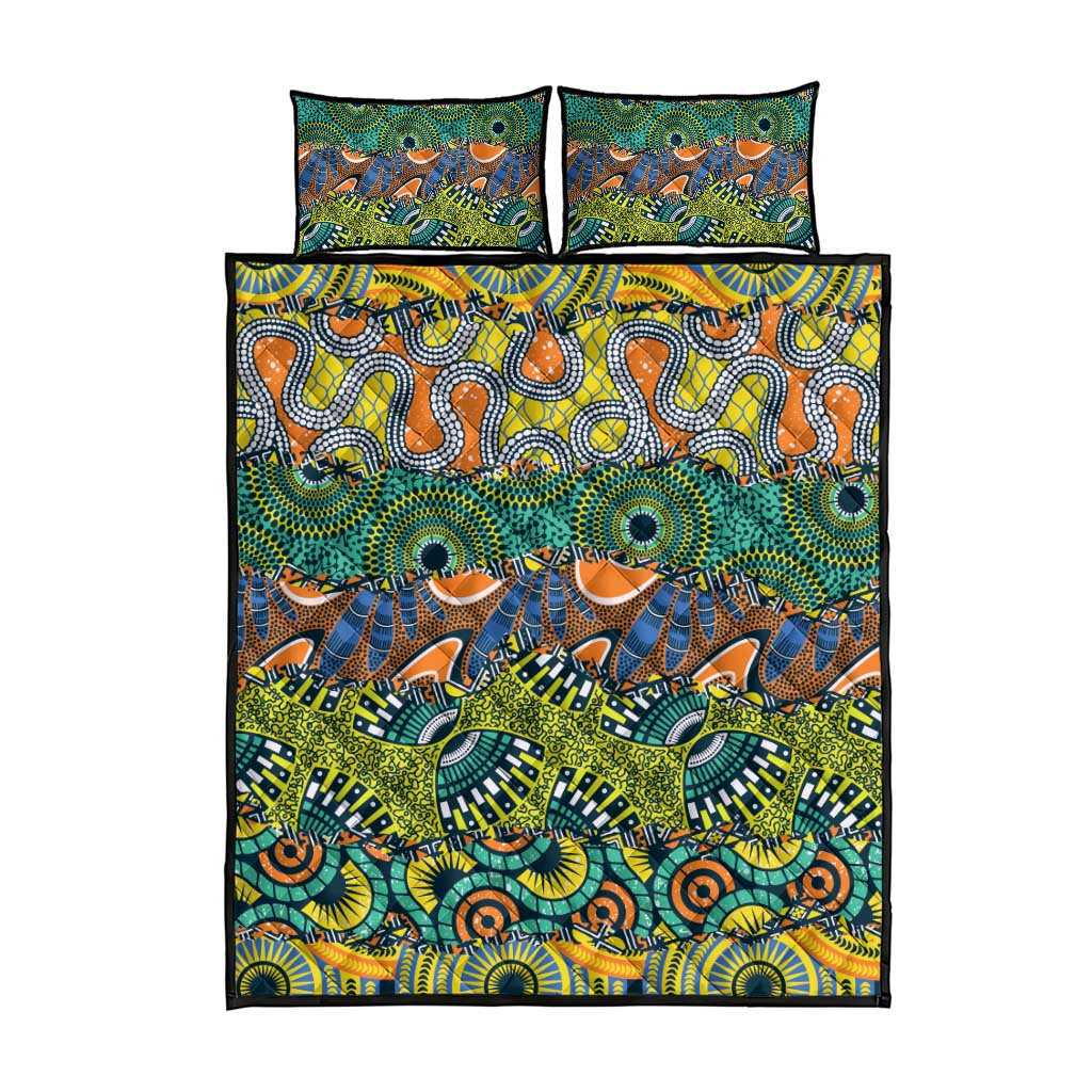 Africa Tribal Mixed Pattern Quilt Bed Set - African Pride