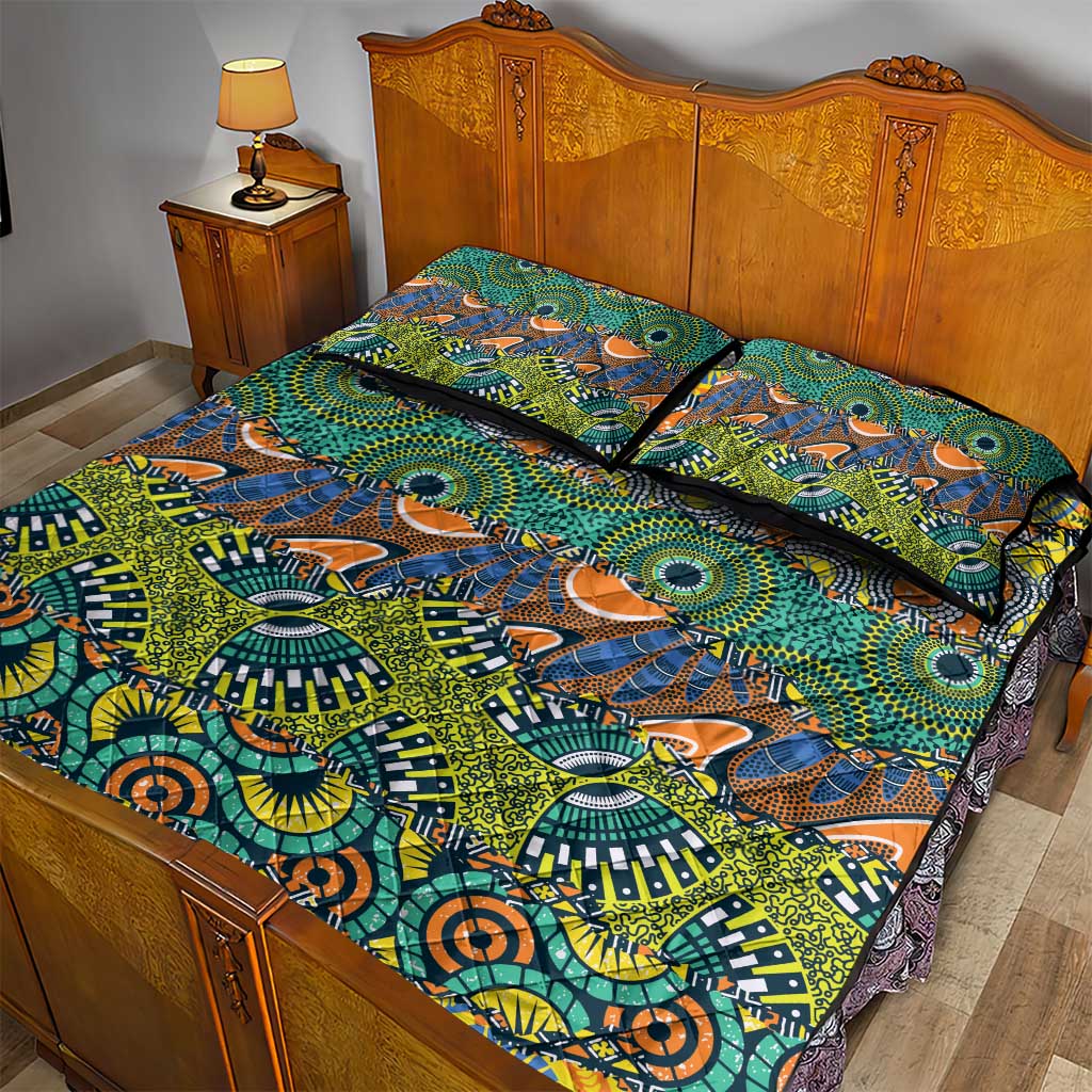 Africa Tribal Mixed Pattern Quilt Bed Set - African Pride