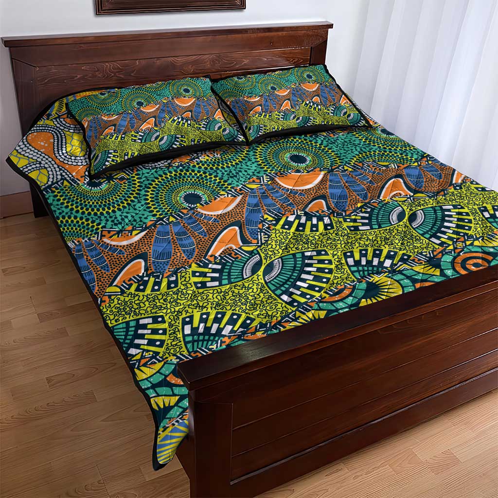 Africa Tribal Mixed Pattern Quilt Bed Set - African Pride