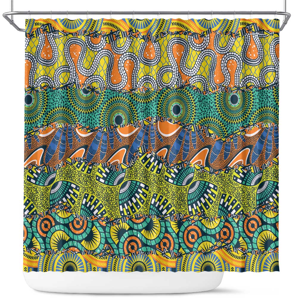 Africa Tribal Mixed Pattern Shower Curtain - African Pride